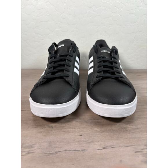 Adidas Grand Court Cloudfoam Comfort Men's Black White Sneakers Size 13- NWOB - Picture 3 of 8